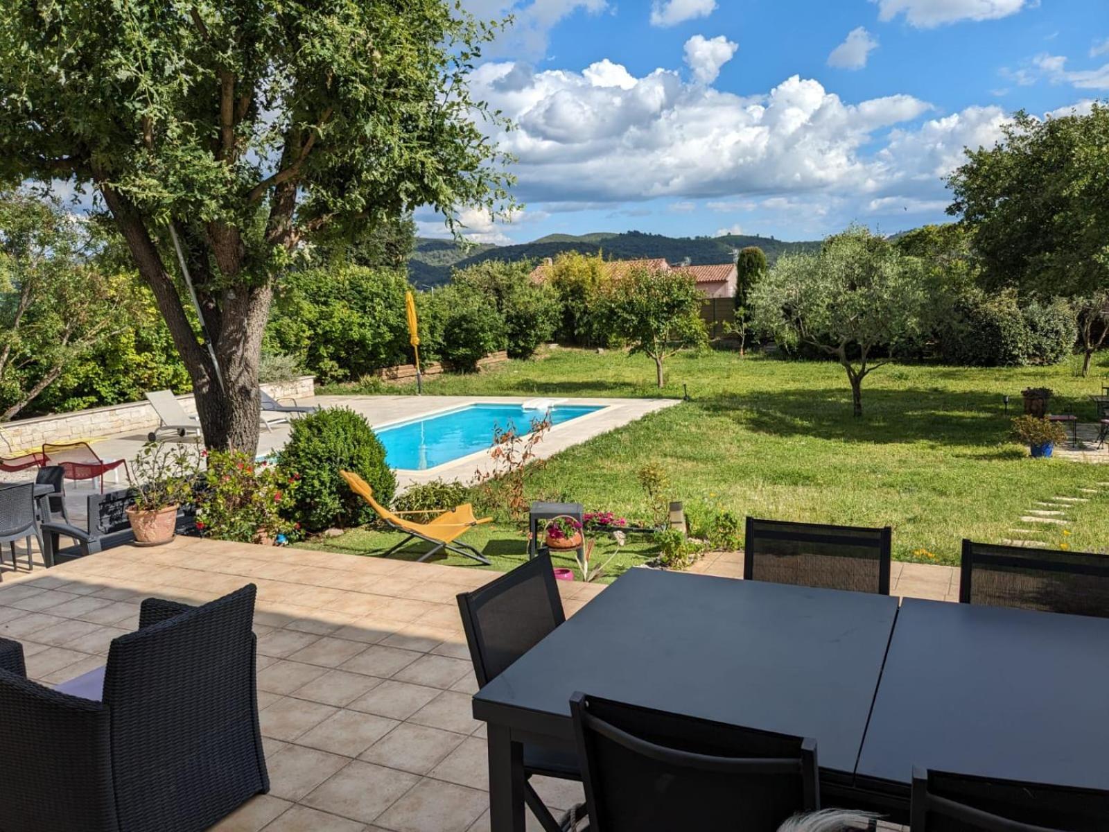 Villa Calme Avec Piscine A Greoux Extérieur photo