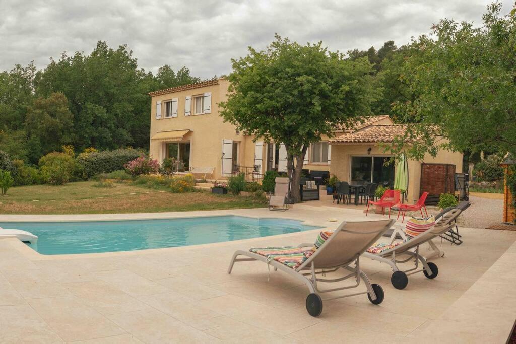 Villa Calme Avec Piscine A Greoux Extérieur photo