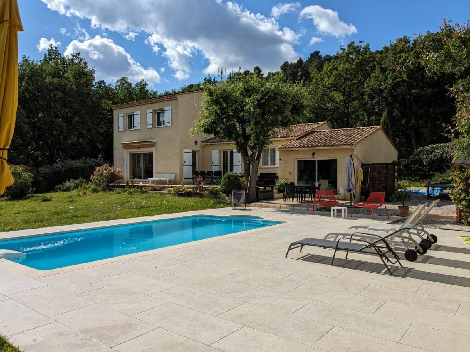 Villa Calme Avec Piscine A Greoux Extérieur photo